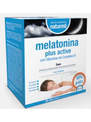 Melatonina Plus Active - 60+30 Comprimidos - Naturmil